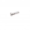 nipl 14 mm stříbrný, pro dráty (špice) 2,3 mm