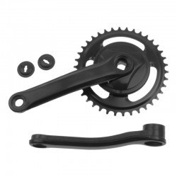 kliky s převodníkem, 4hran, 38 zubů, 170 mm, 1/2"x3/32", černé