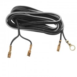 kabel propojovací, dvojitý, 220 cm, 3 konektory+očko