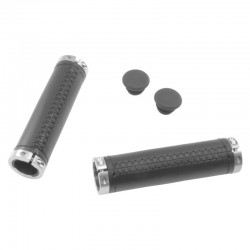 rukojeti Monte Grappa Manopole black, kožené, 125 mm, Lock-On