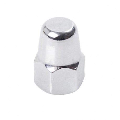 matice M9x1, klobouková, výška 21 mm, chrom