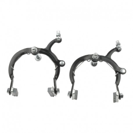 brzdová čelist Caliper 73-92 mm, sada (přední+zadní), černá