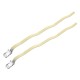 řemínek (na klipsny) 40 cm, kožený, krémový (2 ks)