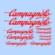 samolepka na kolo-rámový polep Campagnolo červený
