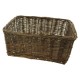 košík na nosič, proutěný, 43 x 33 cm, hnědý
