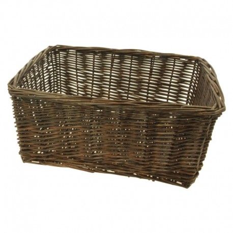 košík na nosič, proutěný, 43 x 33 cm, hnědý