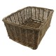 košík na nosič, proutěný, 43 x 33 cm, hnědý