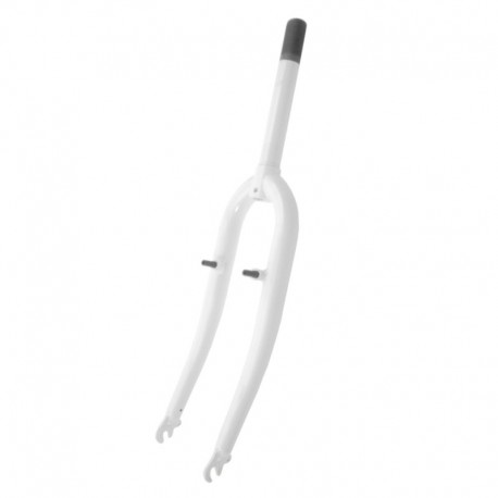 vidlice 26", bílá, 1 1/8", pivoty, sloupek 215 mm