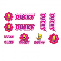 samolepka na kolo - rámový polep Ducky Pink