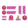 samolepka na kolo-rámový polep Ducky Pink