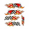 samolepka na kolo-rámový polep Woodpecker Flag