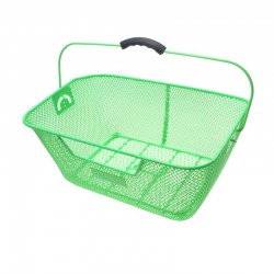 košík na nosič, kovový, 40 x 29 cm, zelený