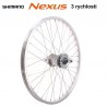 kolo vypletené 24" (507 mm, 36 děr) zadní, Remerx RMX AL, Shimano Nexus 3rychl.