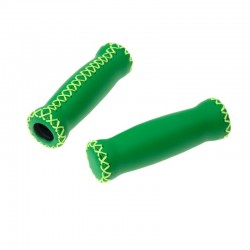 rukojeti Leatherette Attune zelené, koženka, 125 mm