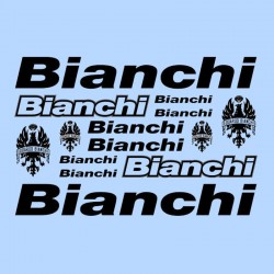 samolepka na kolo-rámový polep Bianchi černý