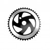 kolo ozubené (převodník) 44 zubů, černo-stříbrný, Type 04, pro BMX a cruiser