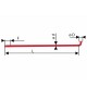 paprsek (špice) 2,0x187 mm, stříbrná, pozink + nipl 12 mm