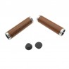 rukojeti Leatherette ProX hněd&eacute;, koženka, 130 mm, Lock-On