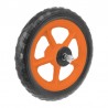 kolo loukoťové pojezdové na vozík, 12" (270 mm), plastové, hřídel 5/16", oranžové