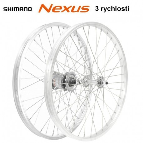 kolo vypletené 26" (590 mm, 36 děr) SET přední+zadní, Remerx RMX AL, Shimano Nexus 3rychl.
